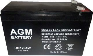 Аккумулятор для ИБП AGM Battery HR 1234W F2 (12В/9 А·ч)