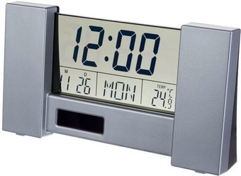 Настольные часы Perfeo City PF-S2056 (серебристый)