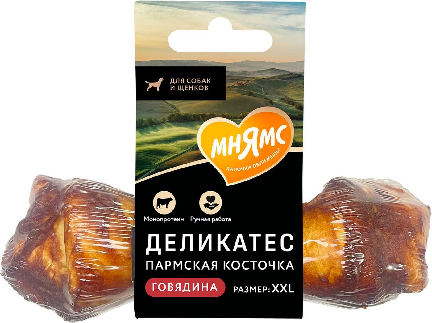 

Лакомство для собак Мнямс Деликатес Пармская косточка XXL 547132 (120 г)