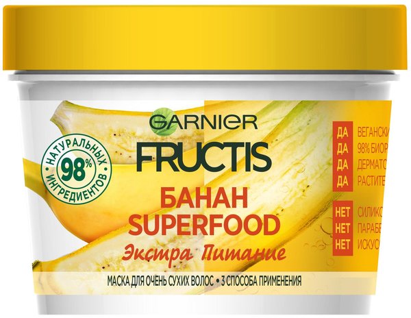

Маска Garnier Superfood Банан 390 мл