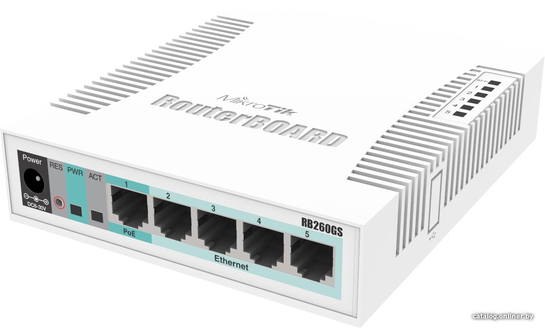Управляемый коммутатор 2-го уровня Mikrotik RouterBOARD RB260GS