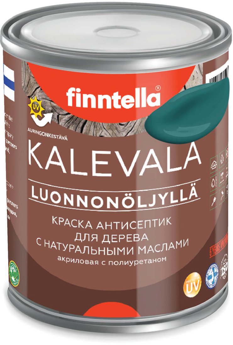 

Краска Finntella Kalevala Malakiitti F-13-1-1-FL035 0.9 л (бирюзовый)