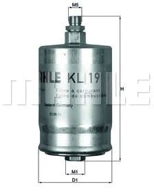 

Топливный фильтр Mahle Knecht KL19