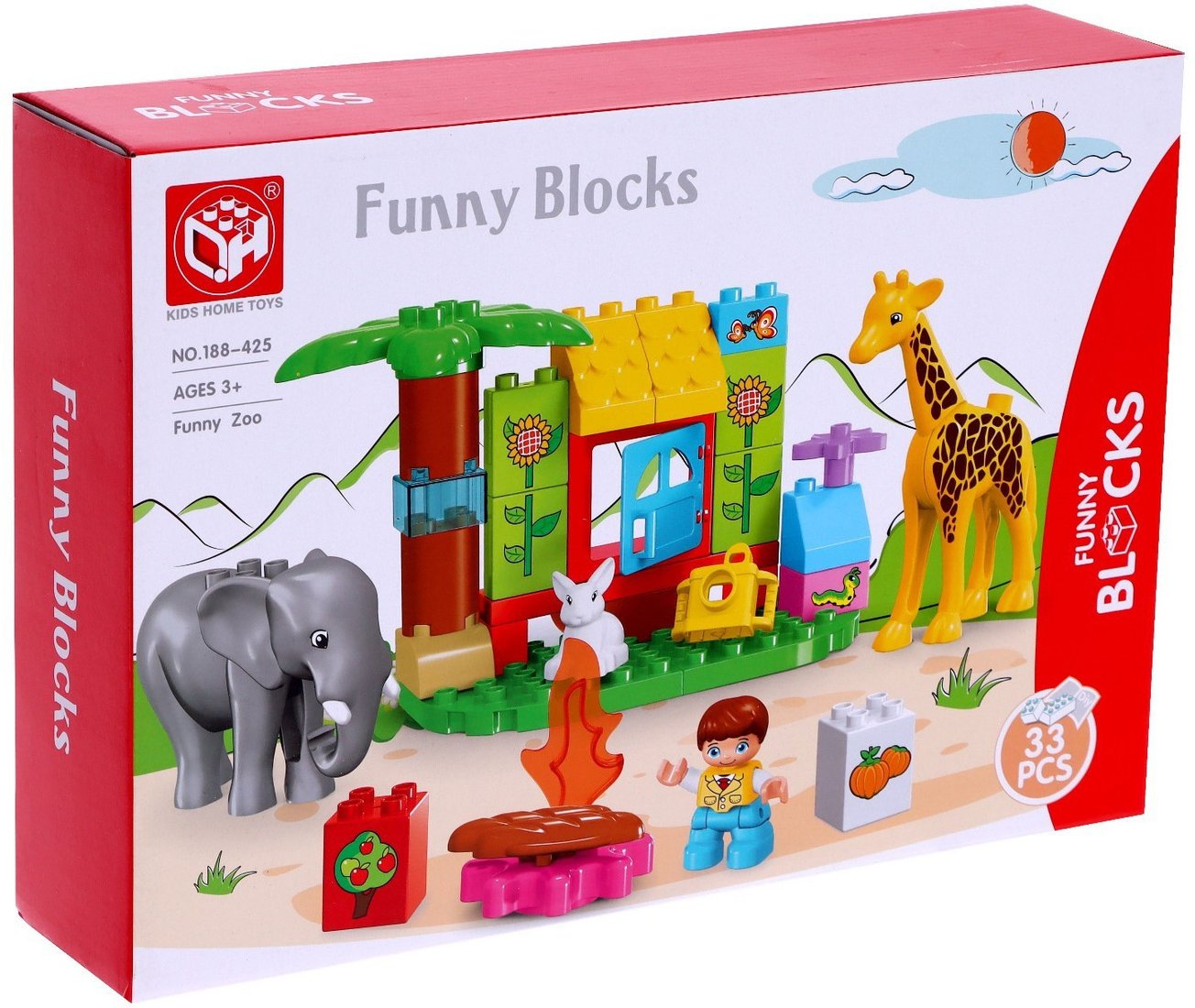 

Конструктор Kids Home Toys Чудесный зоопарк 7120608