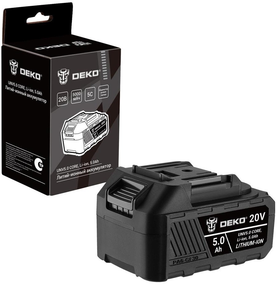 

Аккумулятор Deko UNV5.0 CORE 082-1014 (20В/5 Ач)