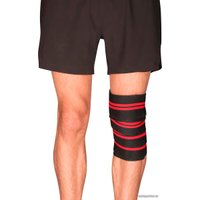 Эластичный бинт Indigo IN262 (2 м, черный/красный)