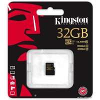 Карта памяти Kingston microSDHC (Class 10) 32GB (SDCA10/32GBSP)