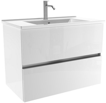 ЗОВ Тумба с умывальником Лира 70 L70MW0MWGVA-OL70 (белый глянцевый)