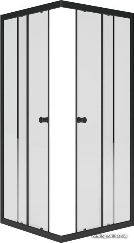 Душевой уголок Метакам Universal Black 90x90 KKS_013568 (прозрачное стекло)