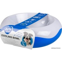 Миска Duvo Plus Охлаждающая бело-синяя L 1.588 л