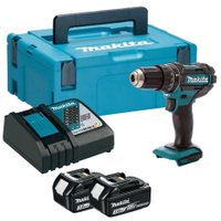 Ударная дрель-шуруповерт Makita DHP482RFJ (с 2-мя АКБ, кейс)