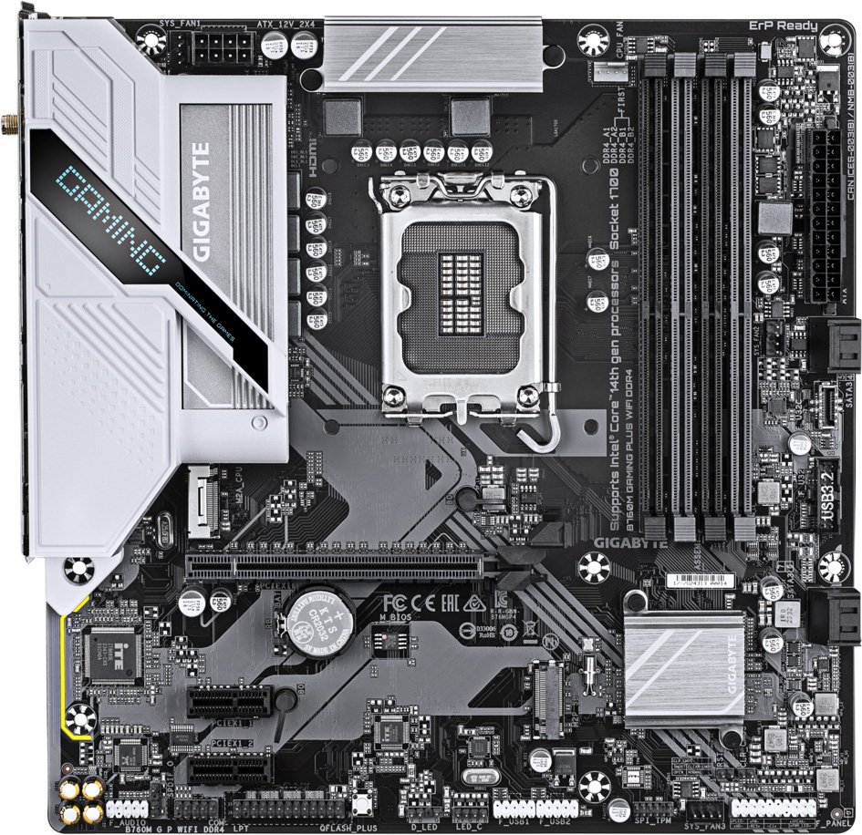 

Материнская плата Gigabyte B760M Gaming Plus WiFi DDR4