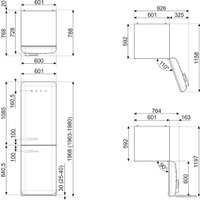 Холодильник Smeg FAB32RWH5