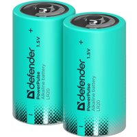 Батарейка Defender LR20-2BL