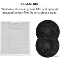 Кухонная вытяжка Klarstein Tron Ambience Island (черный)