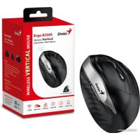 Вертикальная мышь Genius Ergo 8250S (черный/серебристый)