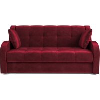 Диван Мебель-АРС Аккордеон Барон НПБ 140x200 (бархат красный Star Velvet 3 Dark Red)