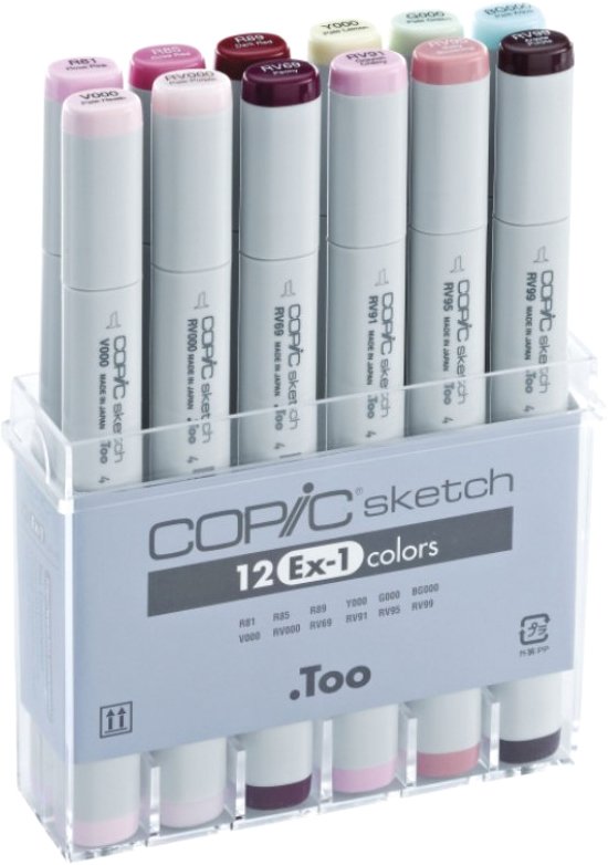 

Маркер художественный Copic Sketch EX-1 21075415 (12 цв)