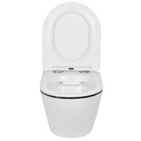 Унитаз подвесной Roxen Antares Black 530110-01B Rimless Soft Close