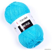 Пряжа для вязания Yarnart Jeans Plus 55% хлопок/45% полиакрил 33 100 г (160 м, голубой)