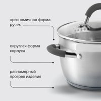 Набор кастрюль Rondell Flamme RDS-1957