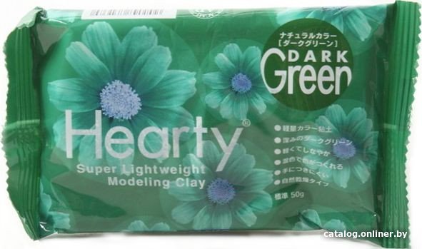 Полимерная глина Padico Co Пластика Hearty 50 г dark Green 303138