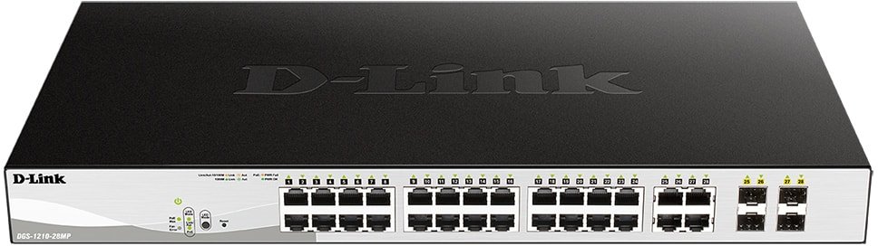 

Управляемый коммутатор 2-го уровня D-Link DGS-1210-28MP/FL1A