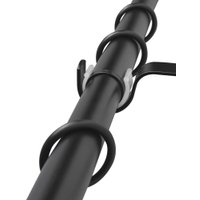 Карниз для штор Sundays Home Цилиндр Раздвижной 25/28мм 1-рядный (черный матовый, 2-3.6м) в Гомеле