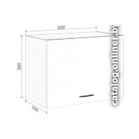 Шкаф навесной Кортекс-мебель Корнелия Экстра ВШГ50-1г-360 (дуб сонома)