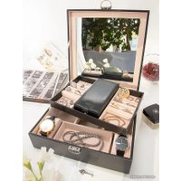 Шкатулка для украшений Joli Angel Клеопатра SR-780 (черная экокожа)