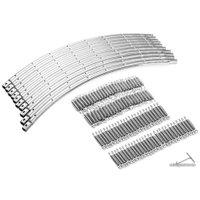 Батут Atlas Sport 465 см - 15ft Basic (с лестницей, внешняя сетка, синий)