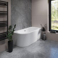 Ванна Lauter Bliss 150 P 21201052P (с ножками и сифоном 21Y32001 матовый черный)