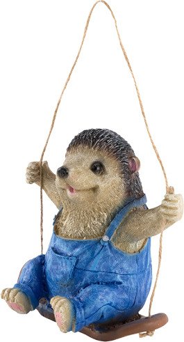 Фигурка для сада Park Ежик на качелях 169422