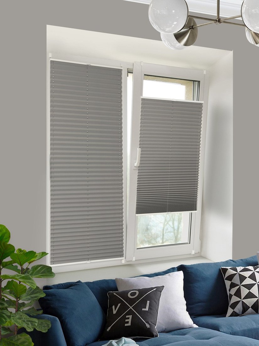 

Плиссе Delfa Crep BLO СПШ-36206 (43x160, серебро)