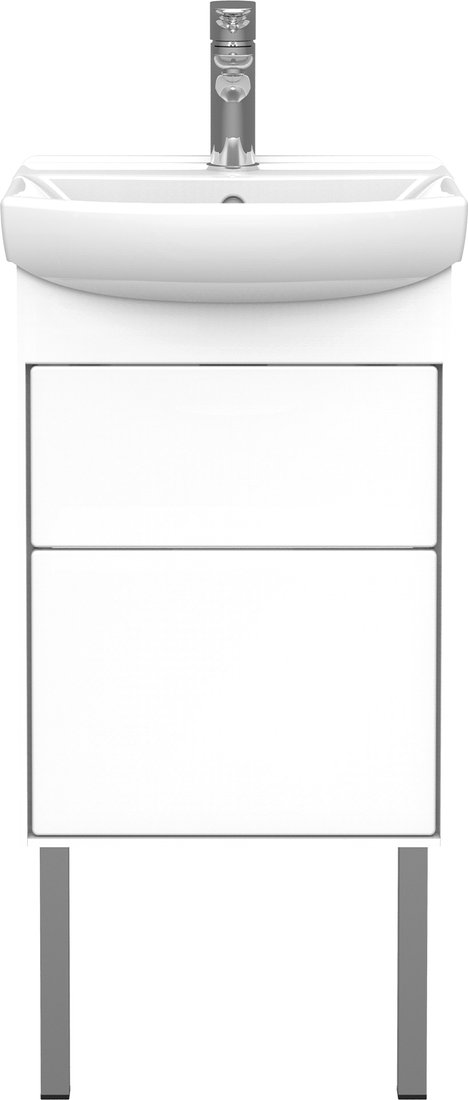 

Belux Тумба под умывальник Клермонт Н45-02 (1, белый глянцевый)