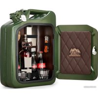 Подарочный набор Экспедиция Канистра - бар 20 л (зеленый, кожа)