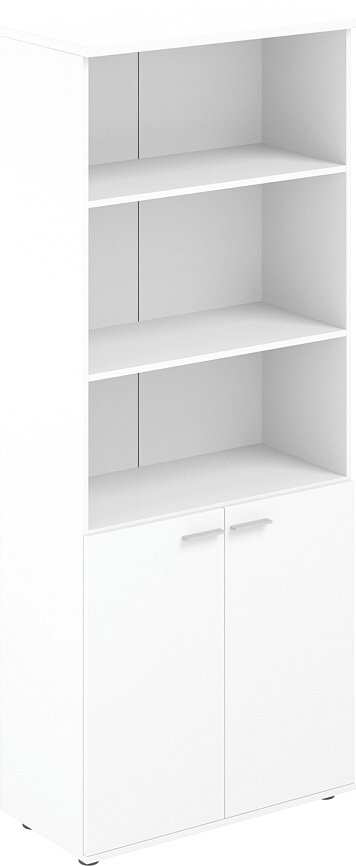 

Книжный шкаф Norden Высокий полуоткрытый SG.831.WH.WH (белый)