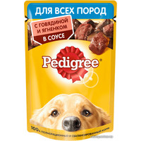 Пресервы Pedigree для взрослых собак всех пород с говядиной/ягненком в соусе 85 г