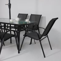 Набор садовой мебели AksHome Sunbeam (серый/черный)