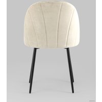 Стул Stool Group Логан (велюр, бежевый/серый)