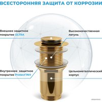 Донный клапан Wellsee Drainage System 182136000 (золото)