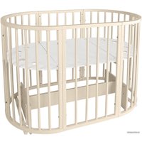 Кроватка-трансформер Indigo Simple 7 в 1 Поперечный маятник (слоновая кость)