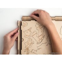 Пазл Woodary Карта мира L 3139 (3 уровня, multicolor)