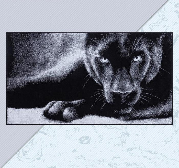 

Полотенце Этель Пантера 5439287 (белый/черный)