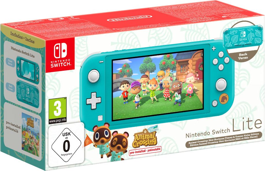 

Игровая приставка Nintendo Switch Lite Animal Crossing: New Horizons Timmy & Tommy Aloha Edition