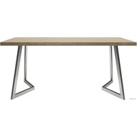 Кухонный стол Buro7 Уиллис 180 (классика, дуб беленый/серебро)