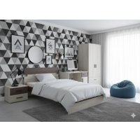 Кровать PROxSON Milton 90x190 (ясень шимо темный/ясень шимо светлый)