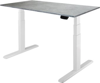 Стол с регулировкой высоты ErgoSmart Ergo Desk Prime 1360x800x36 мм (бетон Чикаго/белый)