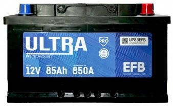 Автомобильный аккумулятор Ultra PRO EFB R+ низ (85 А·ч)