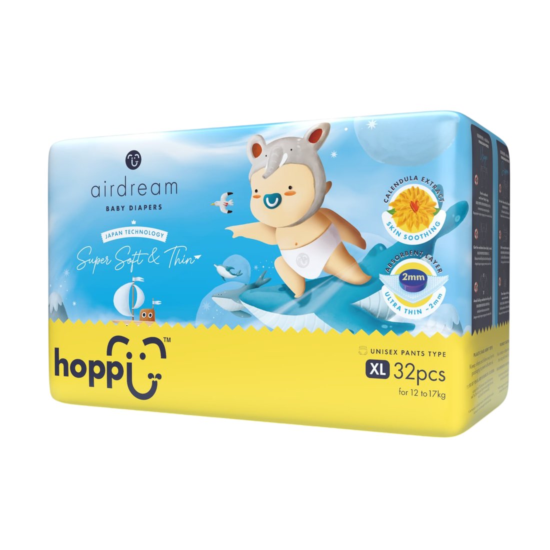 Трусики-подгузники Hoppi AirDream XL 12-17кг HB-029-XL (32шт)